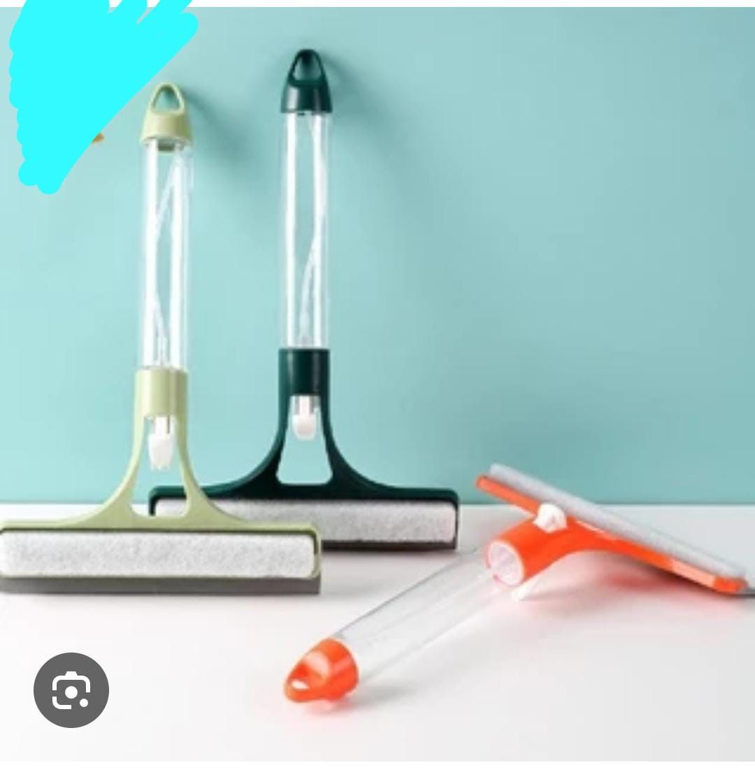 3-in-1 Double-Sided Shower Squeegee with Water Sprayer, Window & Glass Cleaner- is a multifunctional cleaning tool designed to streamline your cleaning routine.