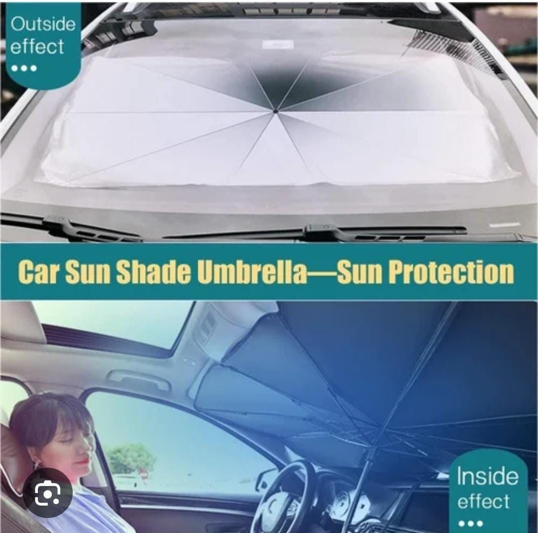 Car dashboard umbrella sunvisor windscreen cover now available/Windscreen Sunshade, Retractable Umbrella Sunshade Heat Insulation Sun Visor Foldable Reflective Windscreen Sunshade Sun