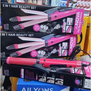Nova 2 in 1 Flat Iron And Tong
