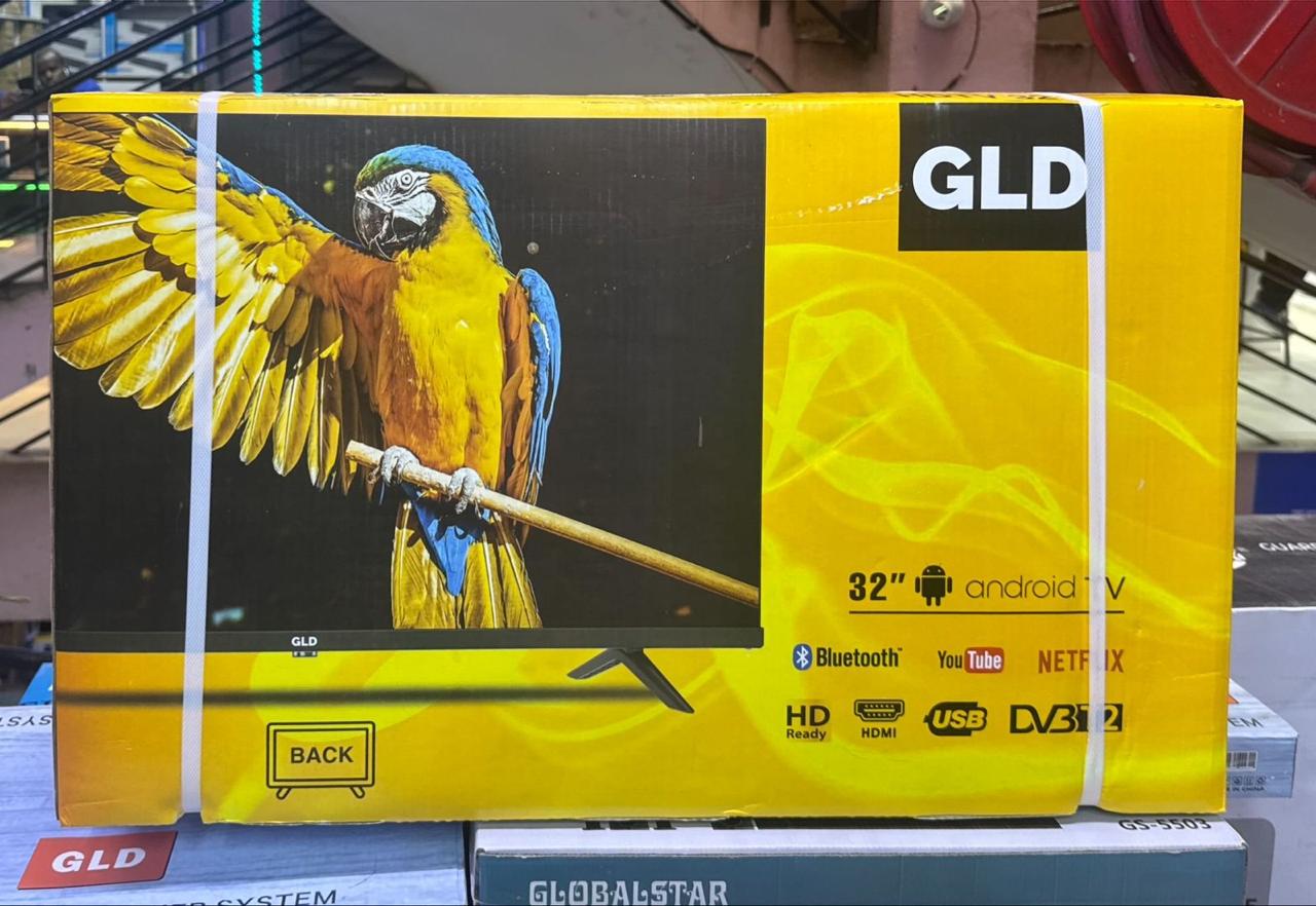 GLD 32″ SMART ANDROID LED TV — FULL HD DISPLAY, 1GB/8GB STORAGE, WIFI & BLUETOOTH
