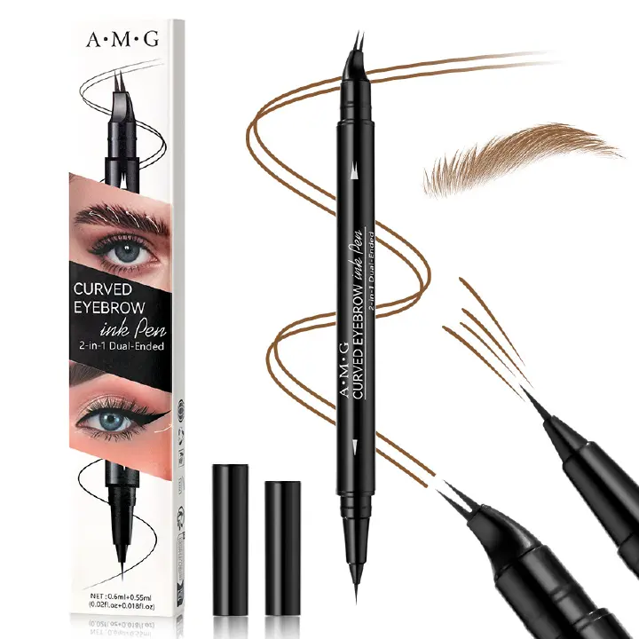 The popular AMG 2-pronged eyebrow pencil is naturally smooth, anti-sweat and has clear roots and is not easy to smudge