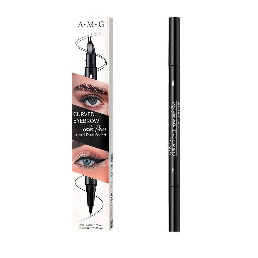 The popular AMG 2-pronged eyebrow pencil is naturally smooth, anti-sweat and has clear roots and is not easy to smudge