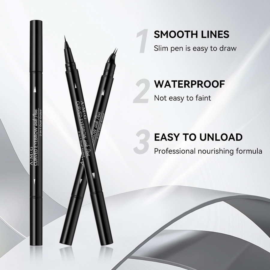 The popular AMG 2-pronged eyebrow pencil is naturally smooth, anti-sweat and has clear roots and is not easy to smudge