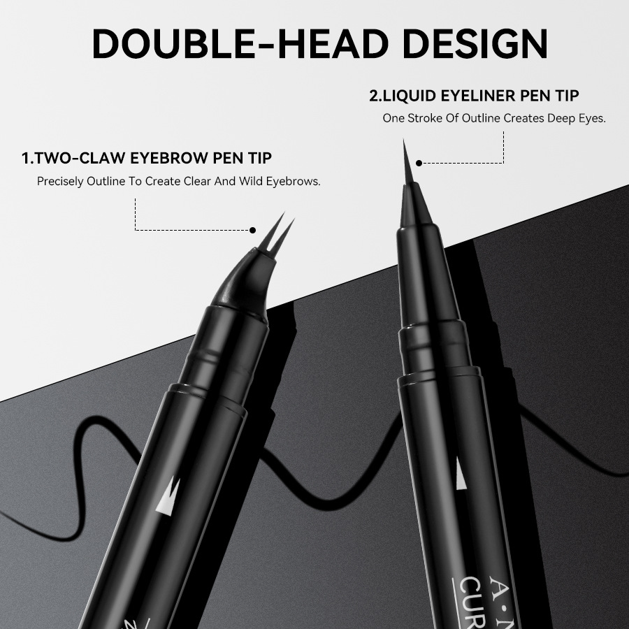 The popular AMG 2-pronged eyebrow pencil is naturally smooth, anti-sweat and has clear roots and is not easy to smudge