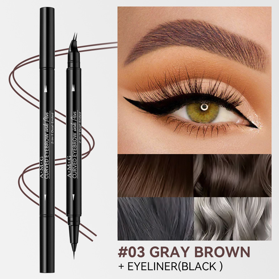 The popular AMG 2-pronged eyebrow pencil is naturally smooth, anti-sweat and has clear roots and is not easy to smudge