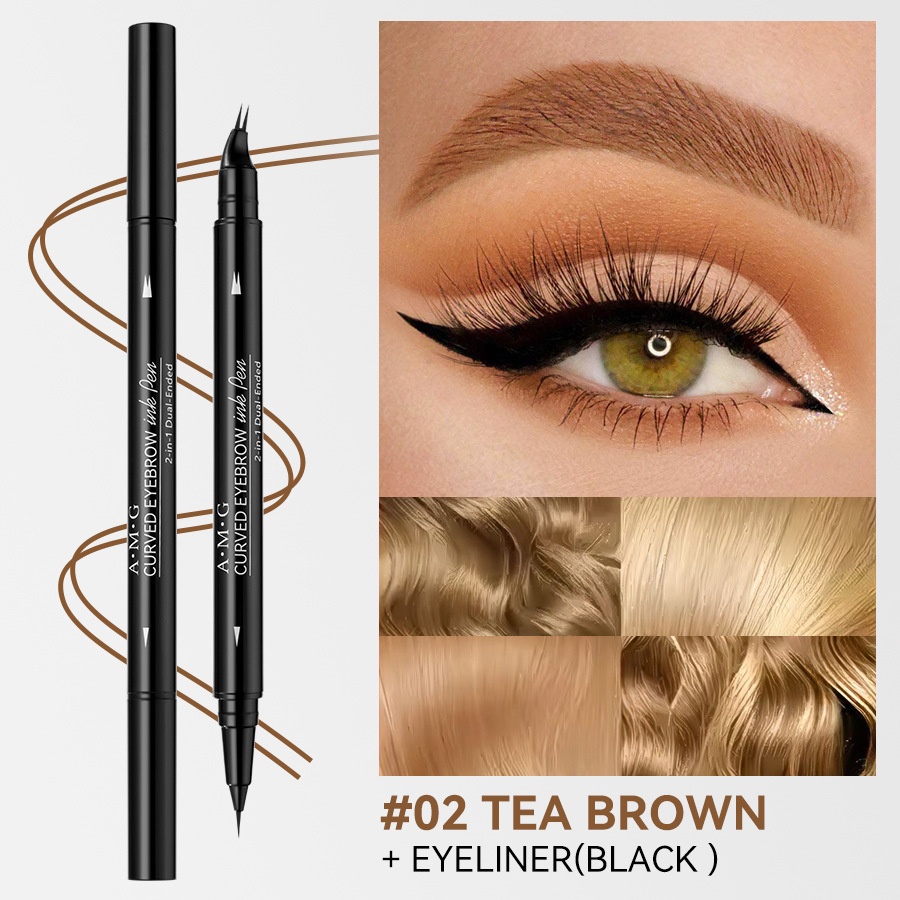 The popular AMG 2-pronged eyebrow pencil is naturally smooth, anti-sweat and has clear roots and is not easy to smudge