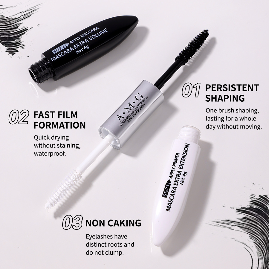 The popular AMG double-ended mascara is long, thick and long-lasting, and is not easy to smudge. Double-ended mascara