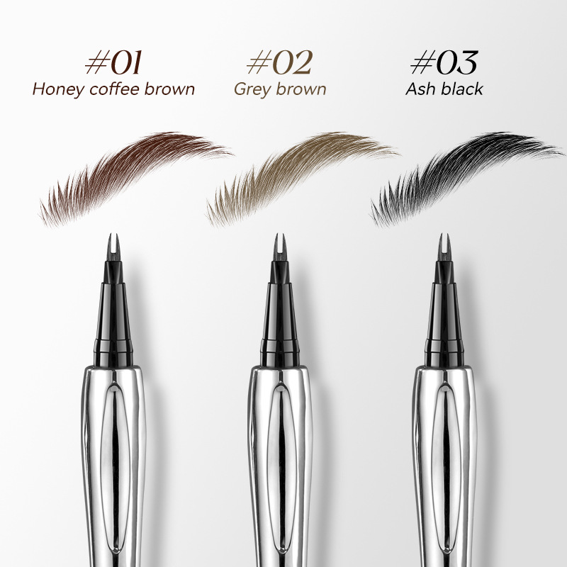 The hot-selling AMG two-pronged eyebrow pencil is an instant waterproof, sweat-proof and non-fading two-pronged eyebrow pencil