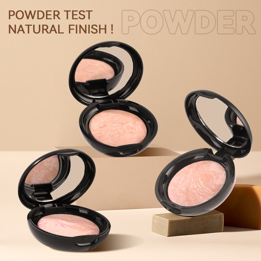 Popular AMG Baked Powder Natural Clear Concealer Brightening Long-lasting Makeup Not Easy to Stick Makeup Setting Powder