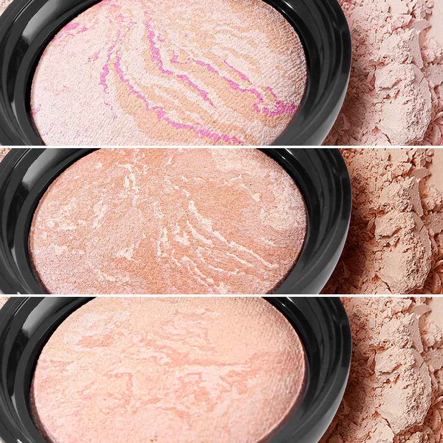 Popular AMG Baked Powder Natural Clear Concealer Brightening Long-lasting Makeup Not Easy to Stick Makeup Setting Powder