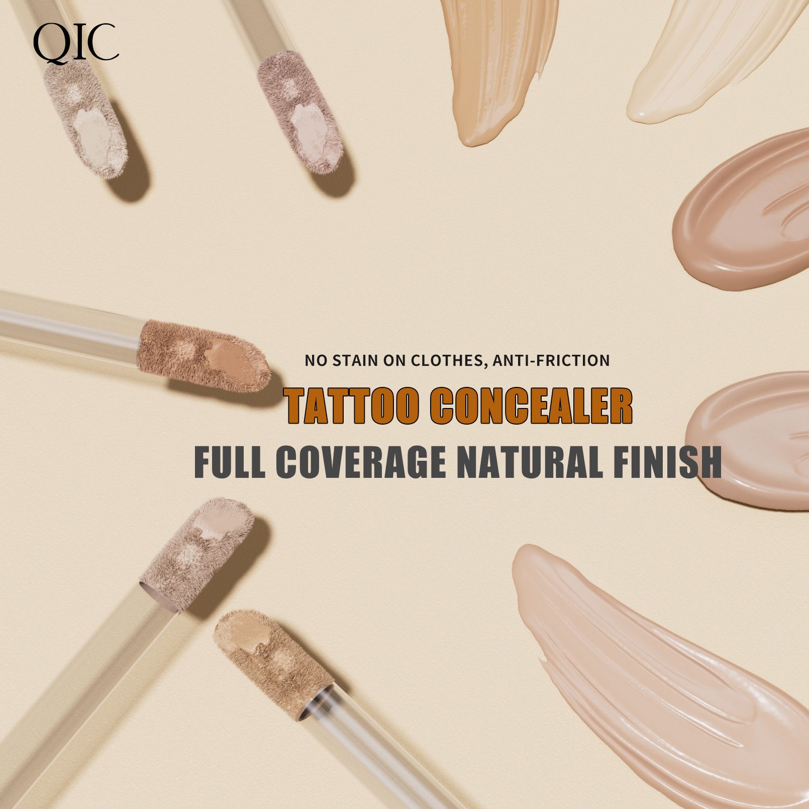 QIC Tattoo Concealer Highlight Brightening Repair Liquid Shadow Repair Liquid Shadow Pen Liquid Repair Stick Concealer