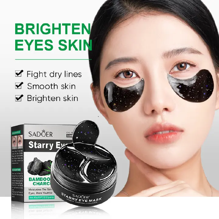 Starry Sky Eye Mask Box Bamboo Charcoal Rose Moisturizing Improves  Dark Circles