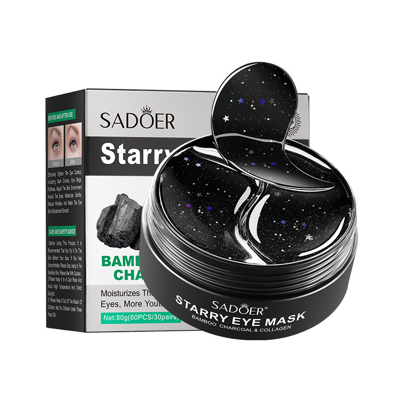 Starry Sky Eye Mask Box Bamboo Charcoal Rose Moisturizing Improves  Dark Circles