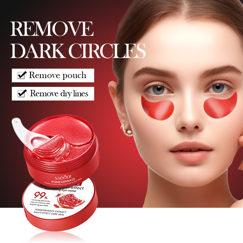 SADOER red pomegranate eye mask moisturizes the eye area and improves dark circles and wrinkles