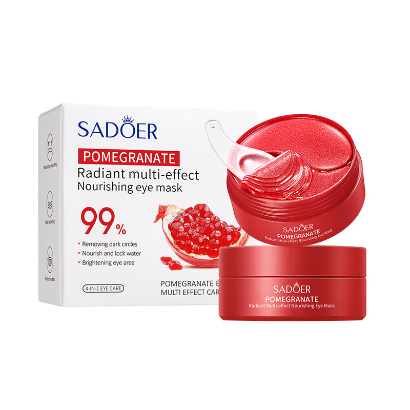 SADOER red pomegranate eye mask moisturizes the eye area and improves dark circles and wrinkles
