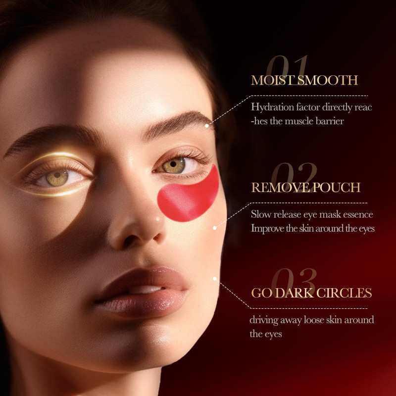 SADOER red pomegranate eye mask moisturizes the eye area and improves dark circles and wrinkles