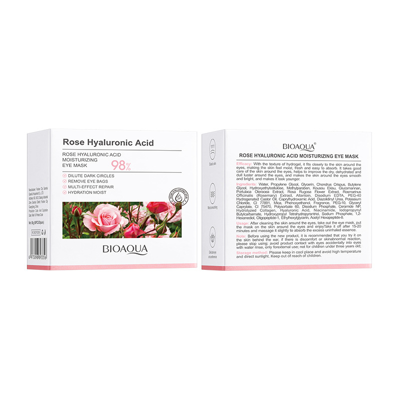 BIOAOUA rose hyaluronic acid moisturizing eye mask Eye mask eye mask  rose hyaluronic acid moisturizing eye mask