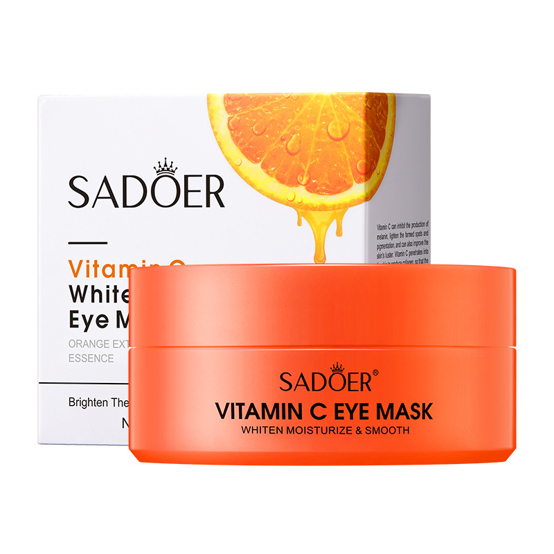 Vitamin C eye mask SADOER improves dark circles, eye lines, eye bags, VC moisturizing