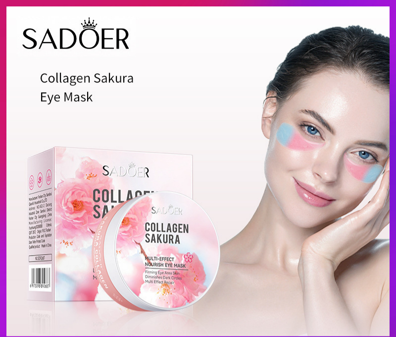 Sakura Eye Mask 80g SADOER Collagen Hydrating and Moisturizing Eye Mask  Eye Mask
