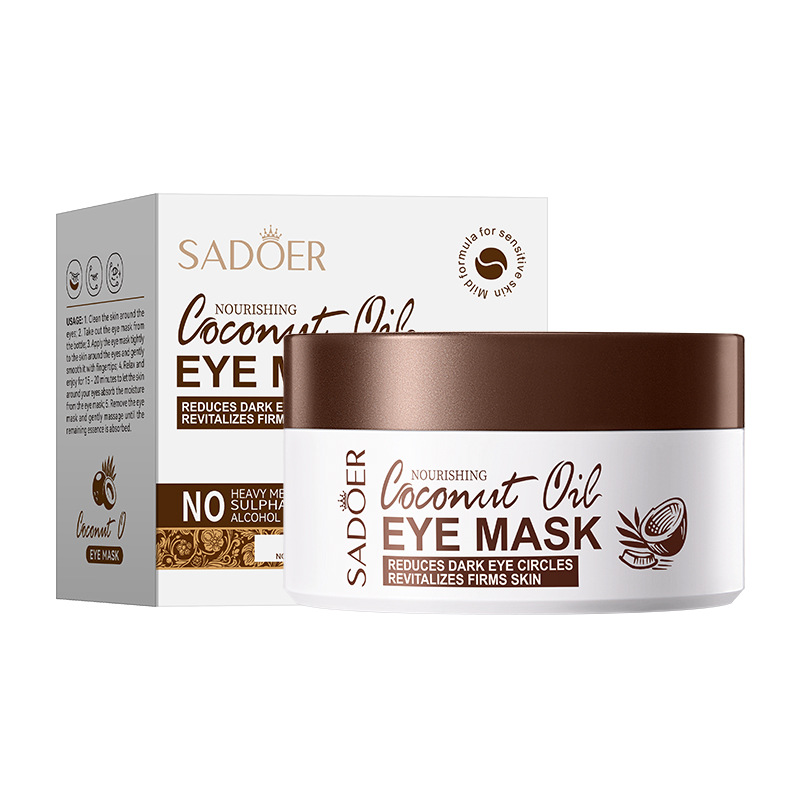 SADOER Nourishing Coconut Oil Eye Mask Moisturizing and Hydrating Coconut Eye Mask Patch