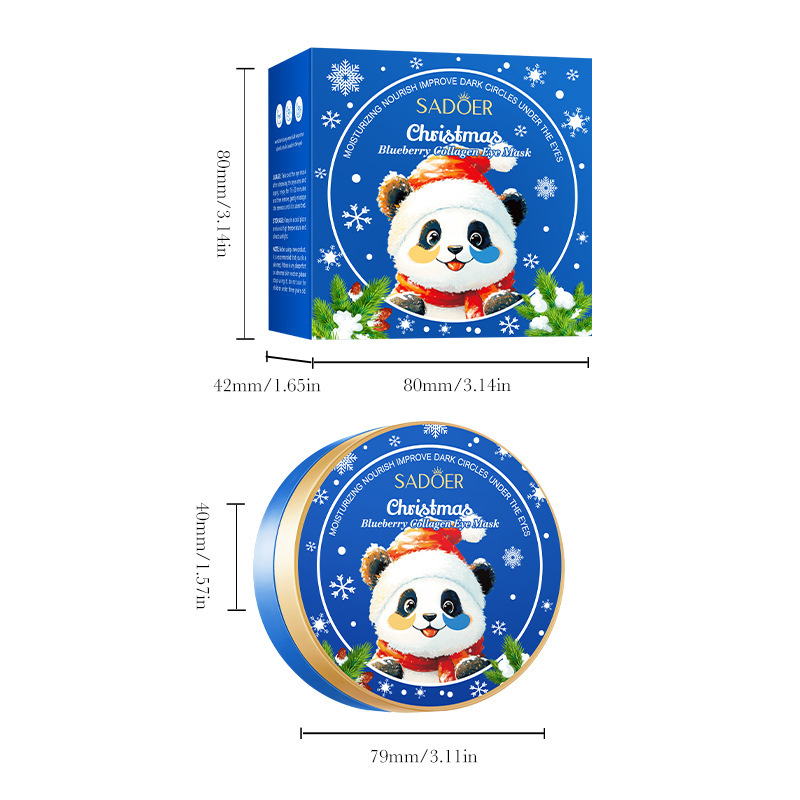 Christmas Blueberry Collagen Eye Mask SADOER Moisturizing Eye Mask  Christmas Blueberry Collagen Eye Mask SADOER Moisturizing Eye Mask