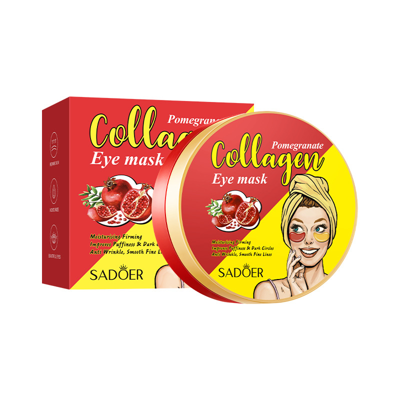 Pomegranate Collagen Moisturizing Eye Mask SADOER Firming and Moisturizing Eye Mask
