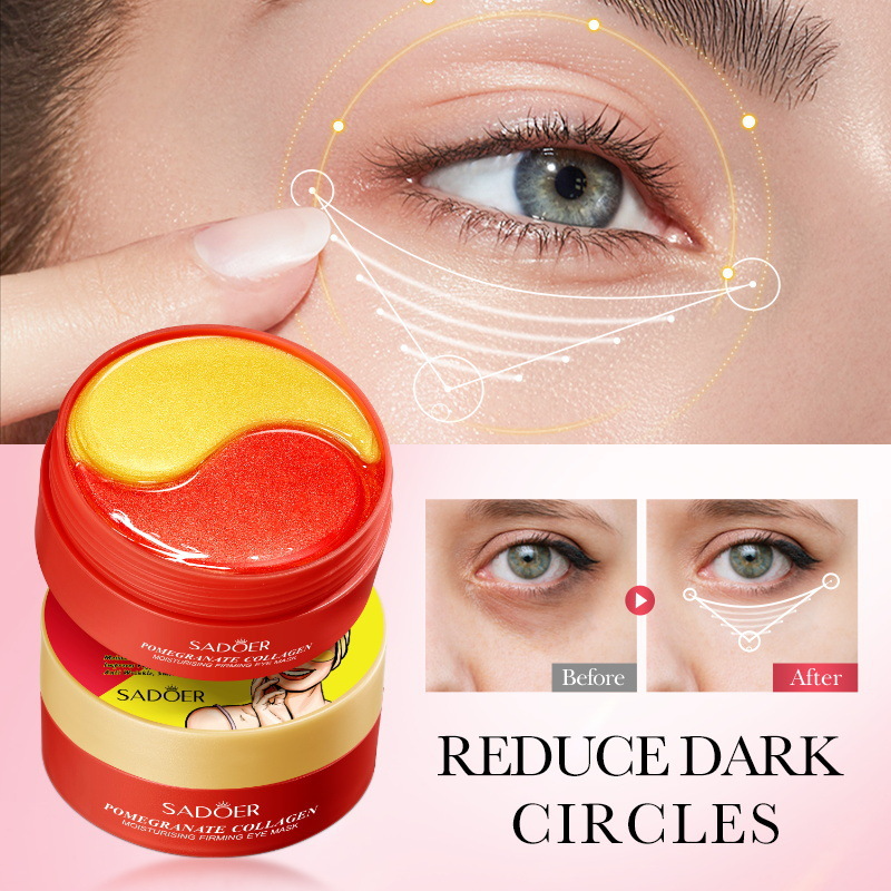 Pomegranate Collagen Moisturizing Eye Mask SADOER Firming and Moisturizing Eye Mask