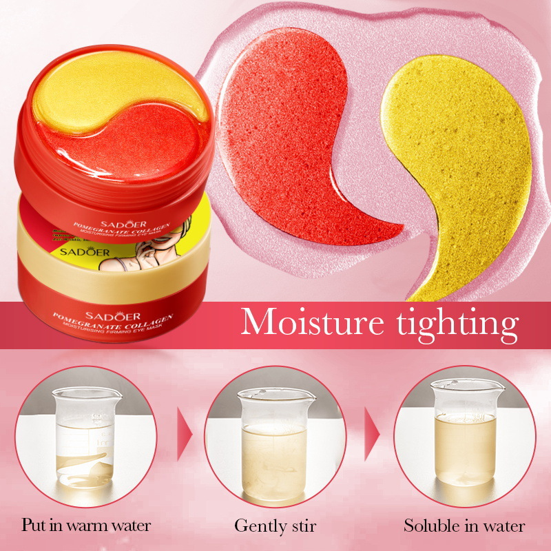 Pomegranate Collagen Moisturizing Eye Mask SADOER Firming and Moisturizing Eye Mask