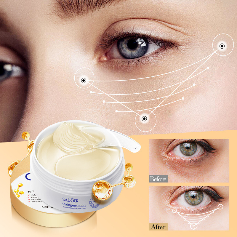 Collagen anti-wrinkle firming eye mask SADOER hydrating and moisturizing eye mask patch