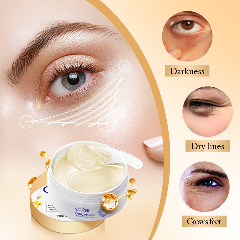 Collagen anti-wrinkle firming eye mask SADOER hydrating and moisturizing eye mask patch