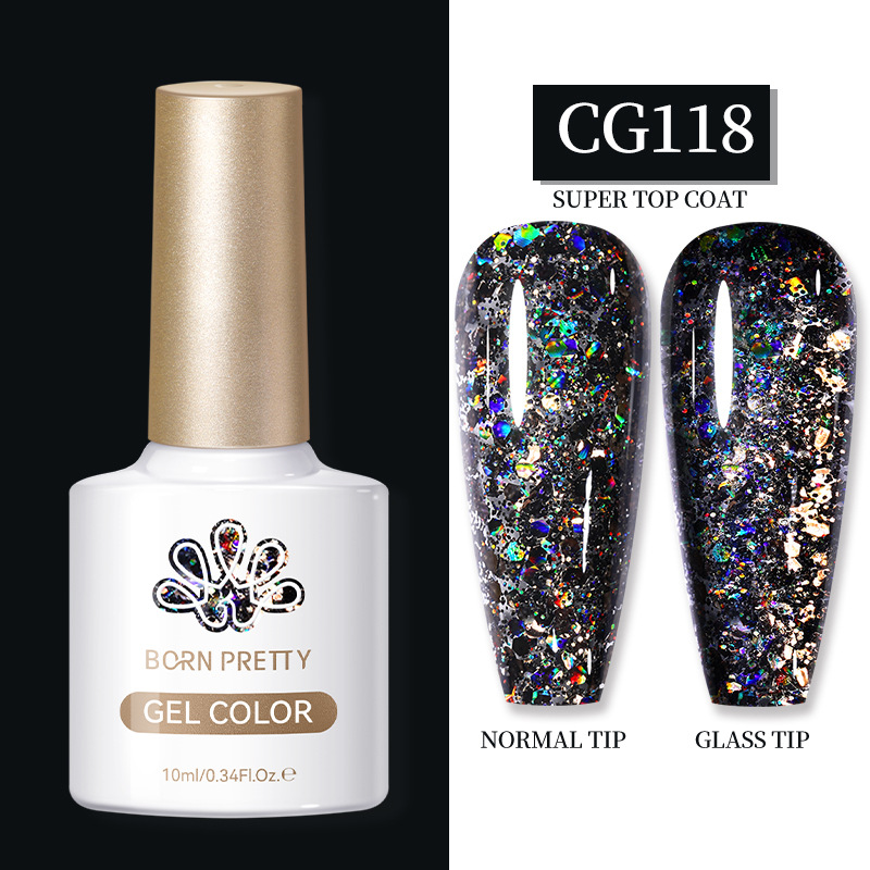 BORN PRETTY full set of manicure phototherapy glue set 130 colors of flash nail polish glue UV glue gel