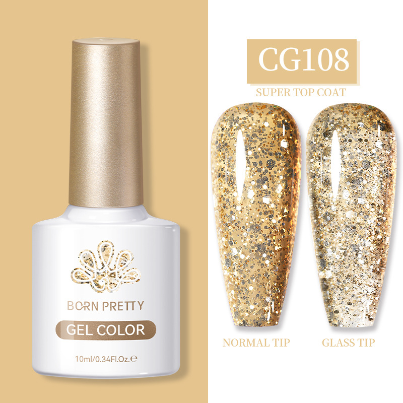 BORN PRETTY full set of manicure phototherapy glue set 130 colors of flash nail polish glue UV glue gel