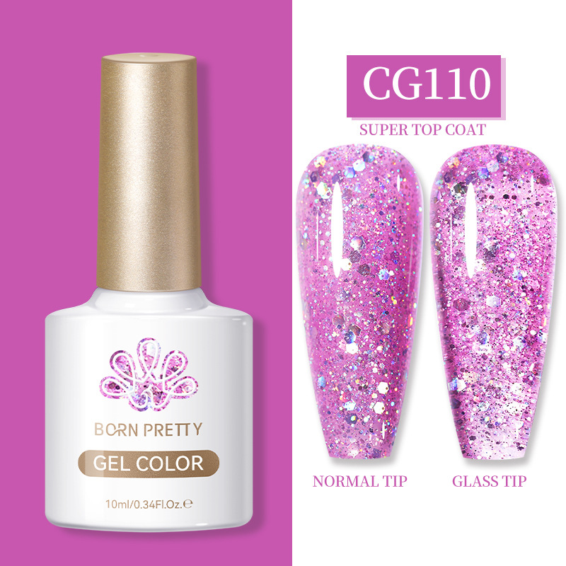 BORN PRETTY full set of manicure phototherapy glue set 130 colors of flash nail polish glue UV glue gel