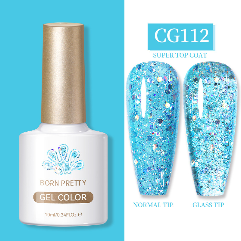 BORN PRETTY full set of manicure phototherapy glue set 130 colors of flash nail polish glue UV glue gel