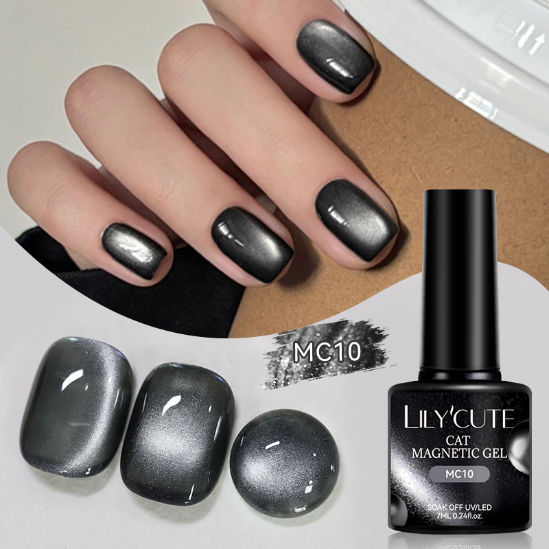 LILY CUTE new autumn and winter red cat eye nail polish burgundy polarized transparent nail polish phototherapy gel