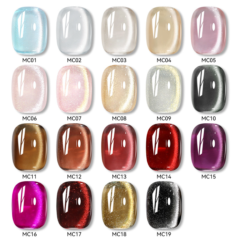 LILY CUTE new autumn and winter red cat eye nail polish burgundy polarized transparent nail polish phototherapy gel