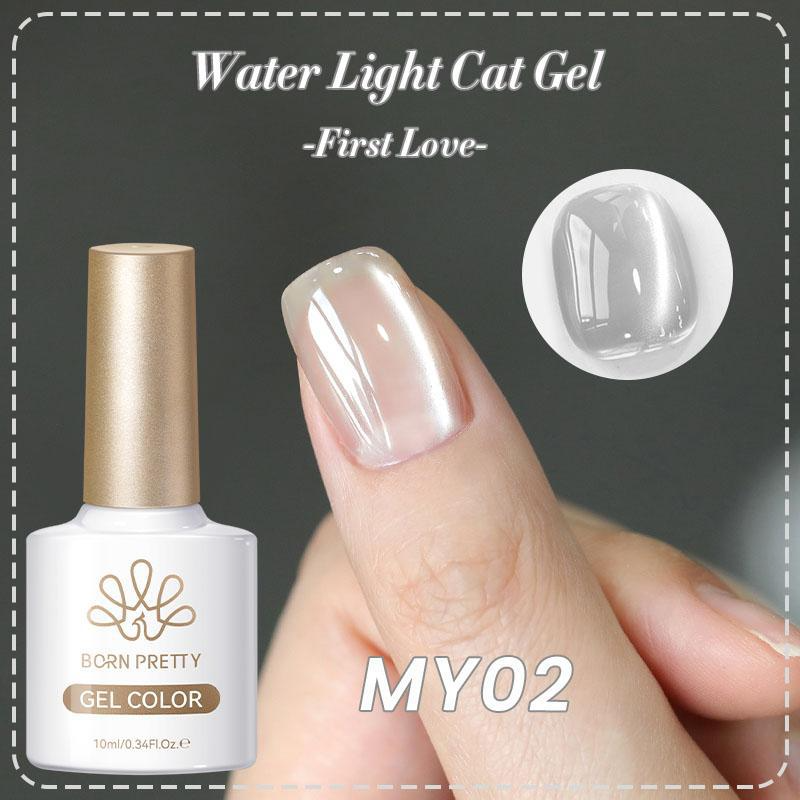 BORN PRETTY Ice Crystal Cat Eye Gel Nail Polish High Magnetic Translucent Red Brown Magnetic Nail Polish