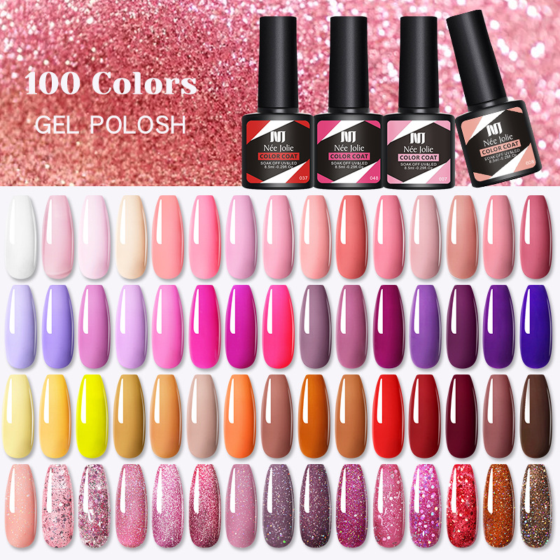 Nail polish gel set, manicure, phototherapy gel, nail polish gel, 100 colors