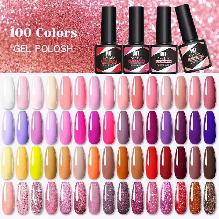 Nail polish gel set, manicure, phototherapy gel, nail polish gel, 100 colors