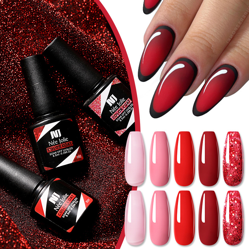 Nail polish gel set, manicure, phototherapy gel, nail polish gel, 100 colors