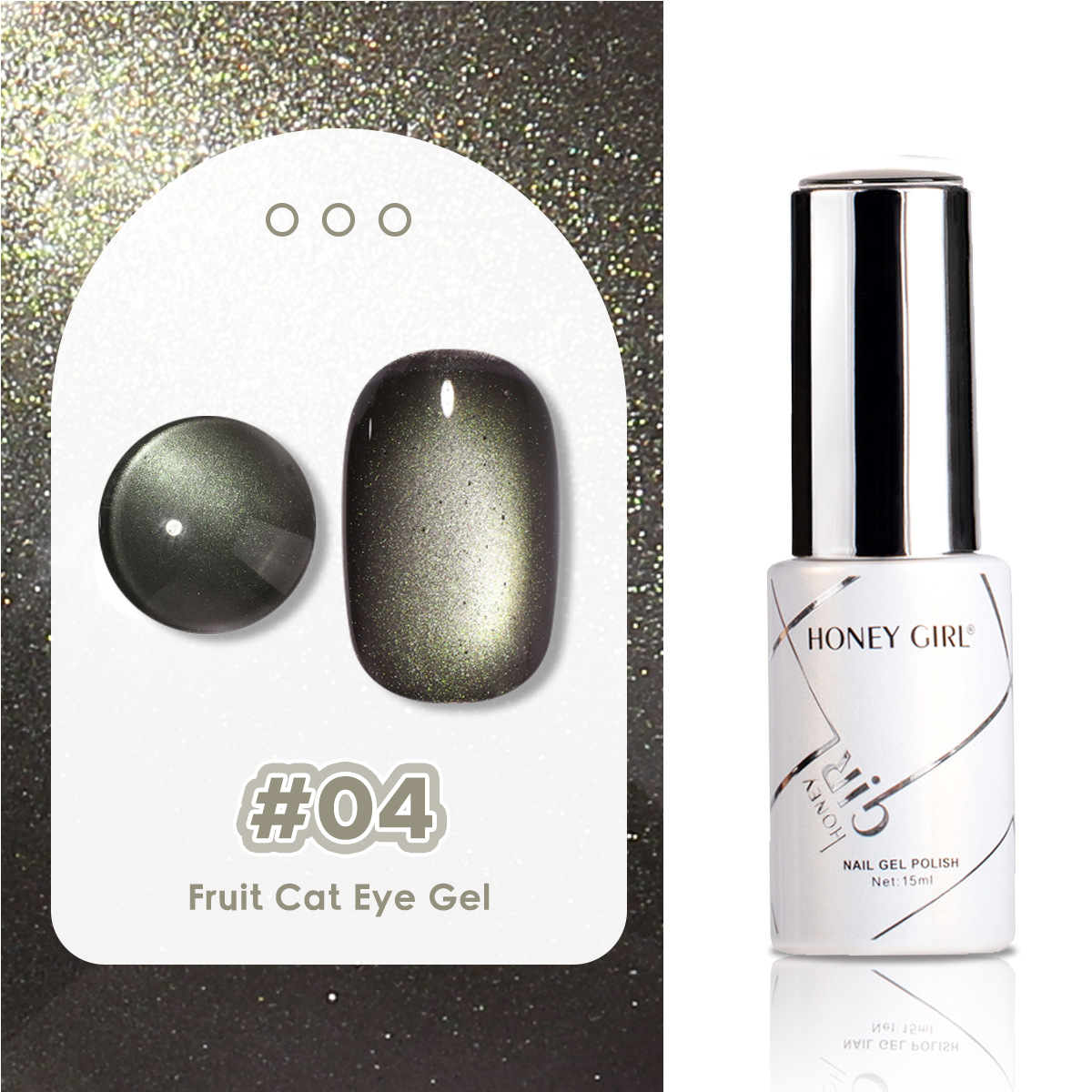 Hot-selling 10-color Ice-Permeable Cat Eye Gel Aurora Starry Sky Glass Beads Versatile Whitening Nail Polish Gel Set