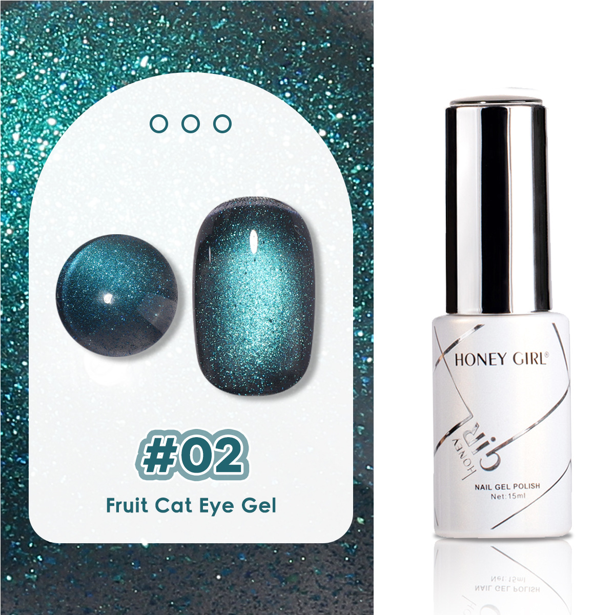 Hot-selling 10-color Ice-Permeable Cat Eye Gel Aurora Starry Sky Glass Beads Versatile Whitening Nail Polish Gel Set