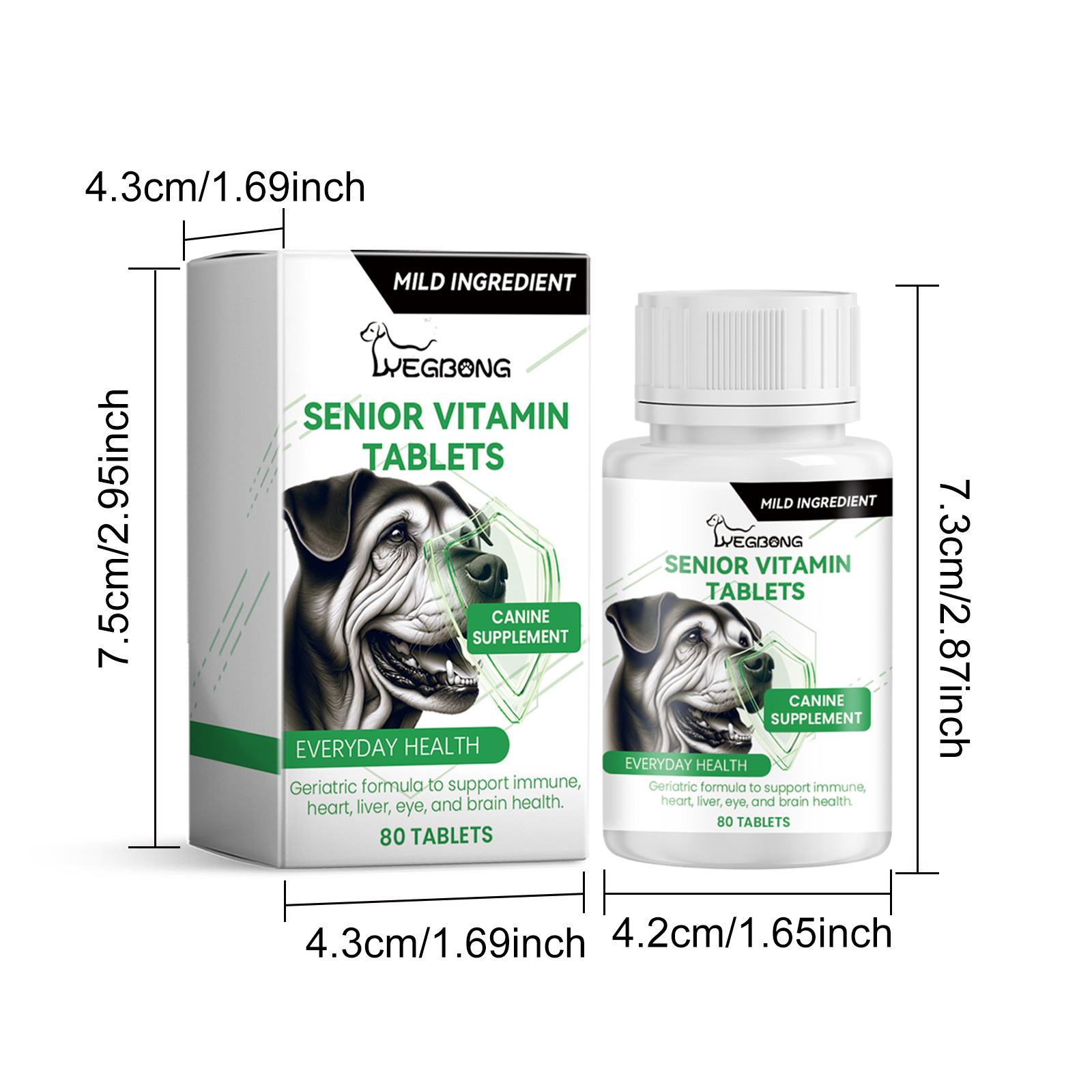 YEGBONG   Vitamin Tablets for Adult Dogs Dog and Pet Body Care  Vitamin  Tablets