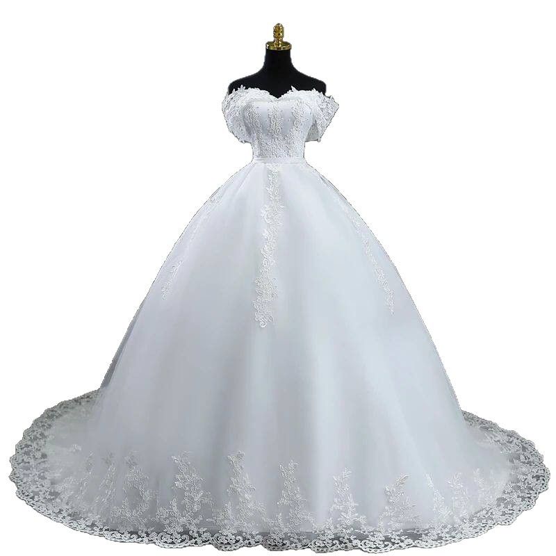 European and American style main wedding dress one shoulder new slim fit bridal skirt travel photography out door main wedding dress