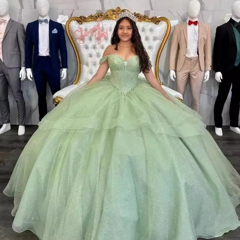 European and American tube top evening dress toast dress bride green flowers new style super fairy sweet adult ceremony