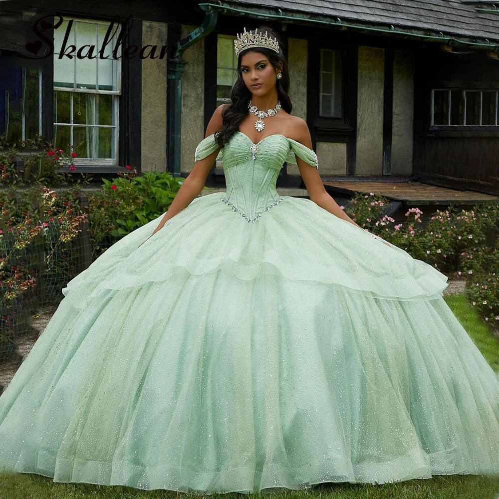 European and American tube top evening dress toast dress bride green flowers new style super fairy sweet adult ceremony