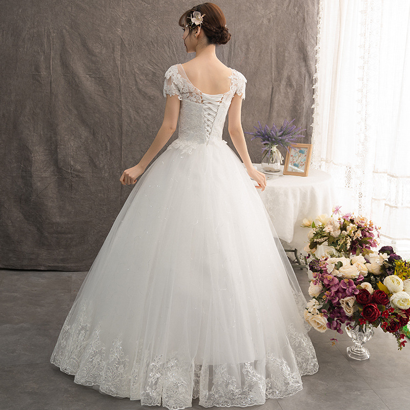 French light wedding dress, new style bride, one shoulder, simple Qidi forest style, super fairy temperament, small girl