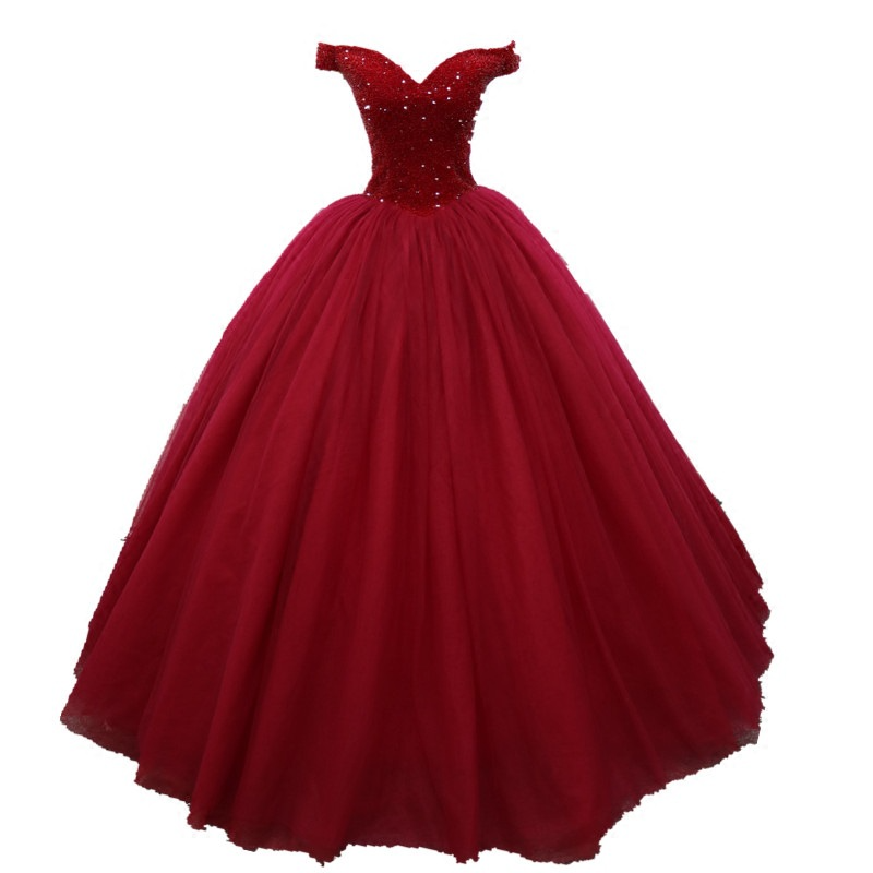Red one-shoulder bridal wedding dress, toast dress, waist-cinching plus size pregnant woman, tutu skirt, solo performance evening dress