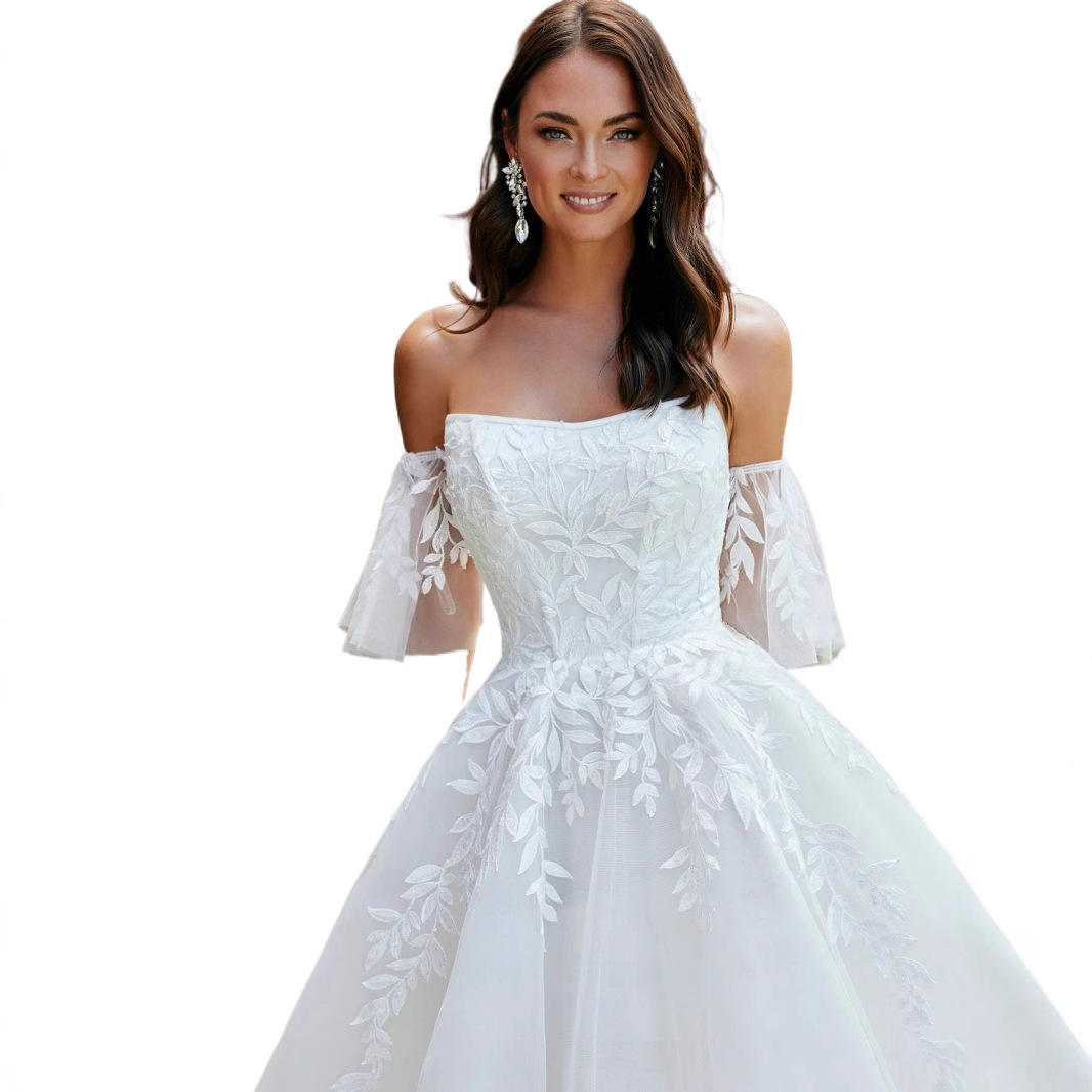 Tube top wedding dress new autumn and winter trailing white forest style super fairy certificate registration evening dress