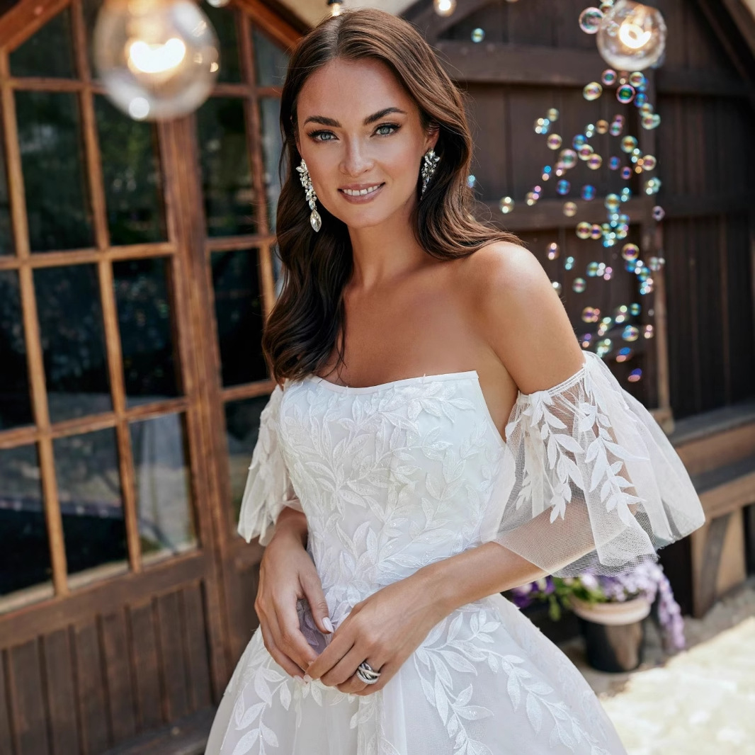 Tube top wedding dress new autumn and winter trailing white forest style super fairy certificate registration evening dress